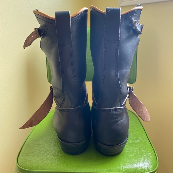 Handmade Leather Engineer Boots - Picture 4 of 9